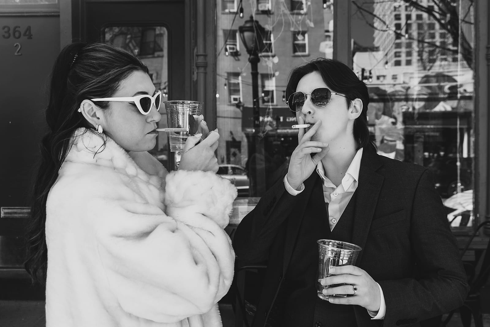 A candid wedding-day photograph