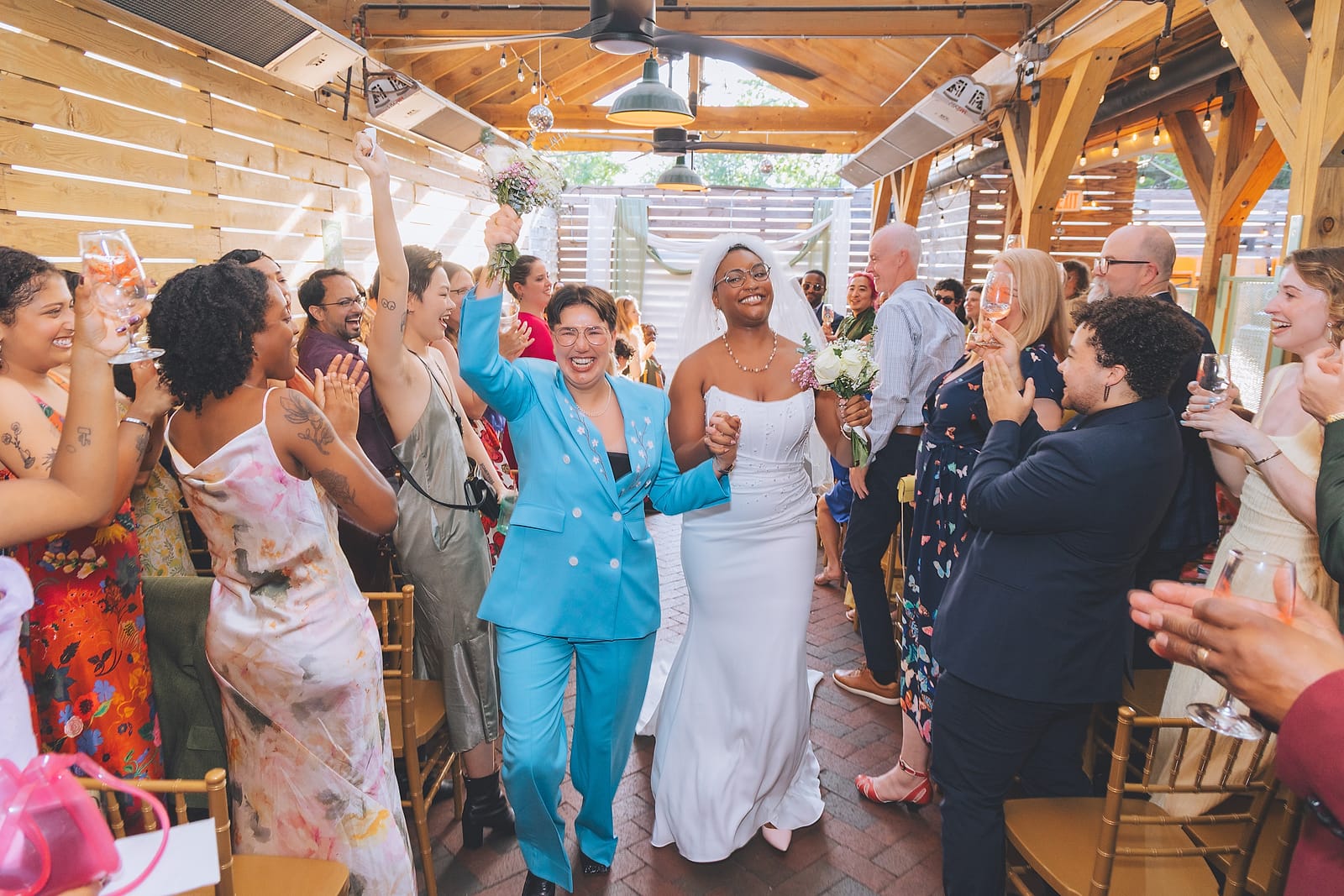 A newlywed sharing a quiet candid moment